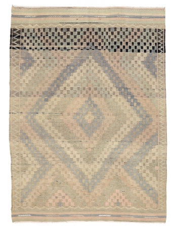 Vintage Decorative Turkish Embroidered Rug - 5`11