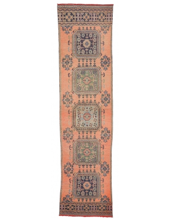 Vintage Turkish Oushak Runner - 2`9" x 11`9"