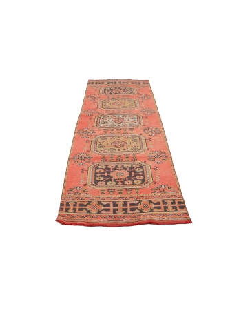 Vintage Decorative Oushak Runner Rug - 2`11