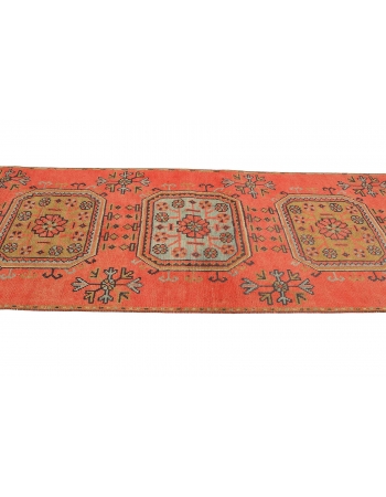 Vintage Decorative Oushak Runner Rug - 2`11