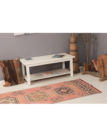 Decorative Turkish Vintage Oushak Runner - 2`11