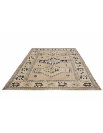 Vintage Washed Out Wool Rug - 6`7