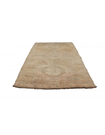 Large Washed Out Vintage Kars Rug - 5`11