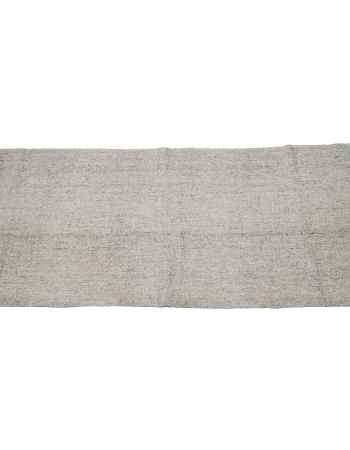 Small Light Gray Kilim Runner - 2`3