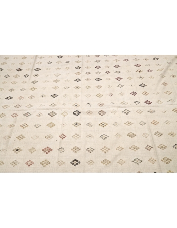 Embroidered Vintage Kilim Rug - 6`7