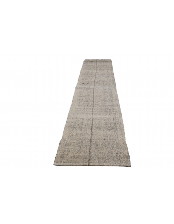 Gray Vintage Kilim Runner - 2`7