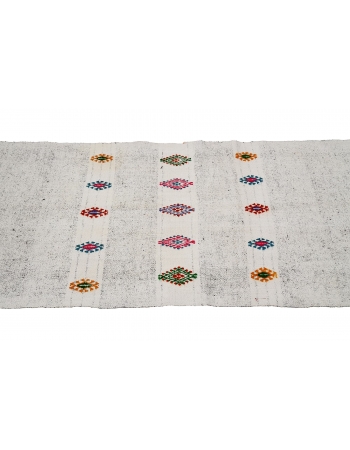 Long Vintage Gray Kilim Runner - 2`7