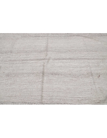 Light Gray Vintage Kilim Rug - 6`6