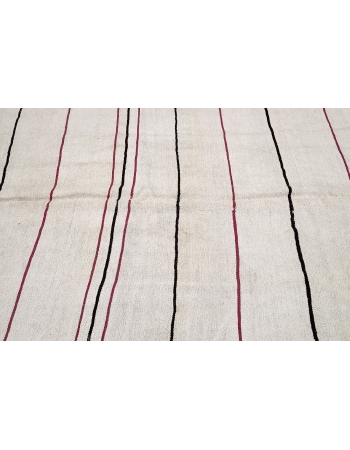 Striped Vintage Hemp Kilim Rug - 5`6