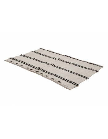 Small Vintage Hemp Kilim Rug - 3`9