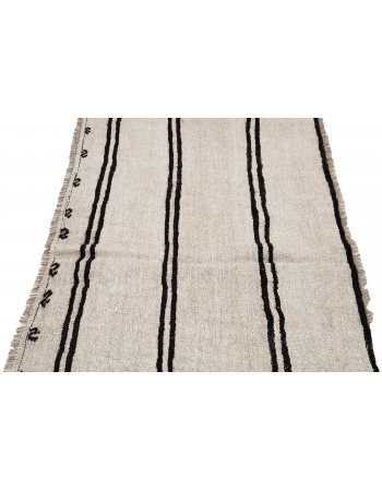 Small Vintage Hemp Kilim Rug - 3`9