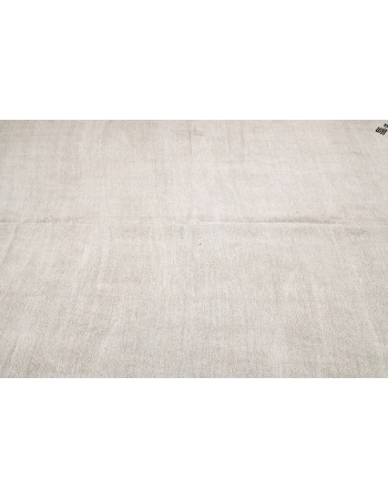 White Vintage Hemp Kilim Rug - 5`9