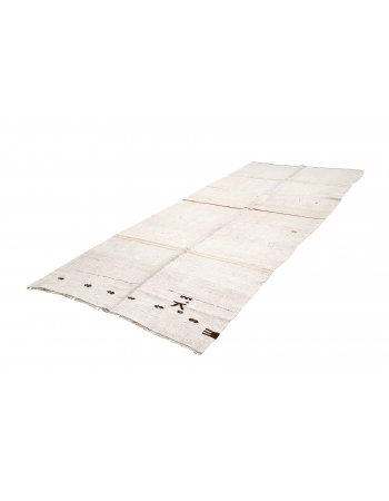 Modern Vintage Hemp Kilim Rug - 5`1