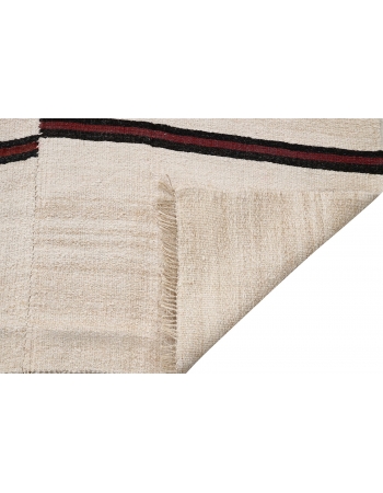 Striped Vintage Hemp Kilim Rug - 7`1