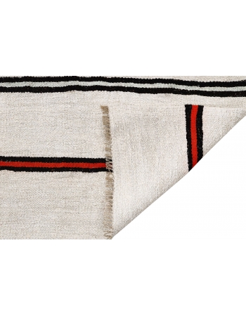 Striped Vintage Hemp Kilim Rug - 6`4