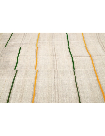 Striped Vintage Hemp Kilim Rug - 5`10