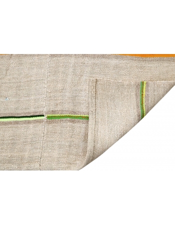 Striped Vintage Hemp Kilim Rug - 5`10