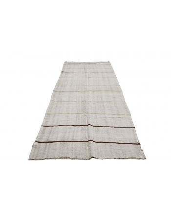 Striped Vintage Hemp Kilim Rug - 4`9