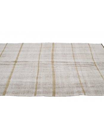 Striped Vintage Hemp Kilim Rug - 4`9