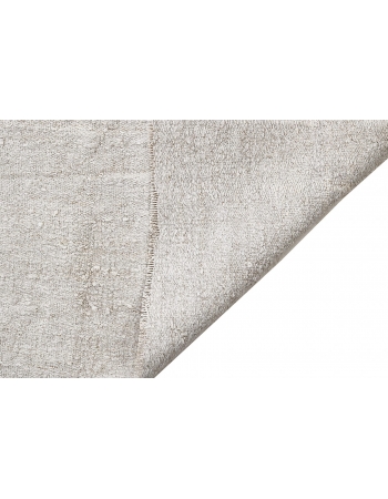 White Vintage Hemp Kilim Rug - 5`7