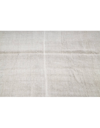 White Vintage Hemp Kilim Rug - 4`8