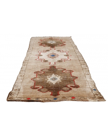 Vintage Decorative Turkish Kars Rug - 5`4