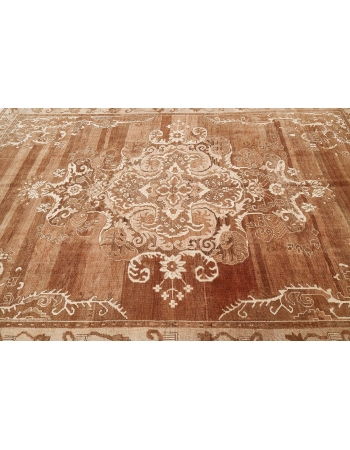 Large Brown Vintage Kars Rug - 7`5