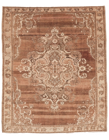 Large Brown Vintage Kars Rug - 7`5