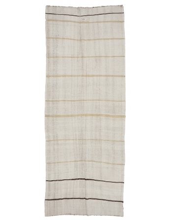 Striped Vintage Hemp Kilim Rug - 4`9