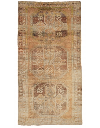 Vintage Turkish Decorative Wool Rug - 6`1