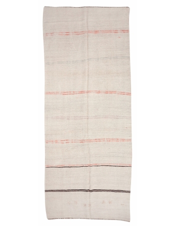 Vintage Turkish Hemp Kilim Rug - 5`9" x 14`7"