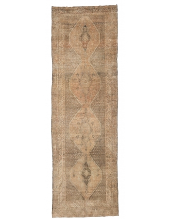 Washed Out Vintage Kars Rug - 4`11" x 14`6"