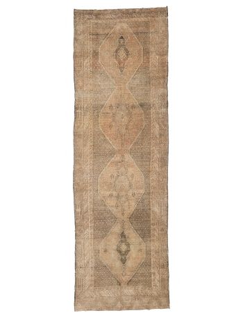 Washed Out Vintage Kars Rug - 4`11" x 14`6"