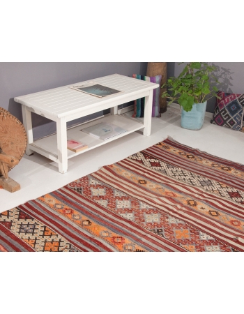 Embroidered Vintage Kilim Rug - 5`3