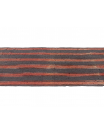 Vintage Turkish Striped Kilim Rug - 3`11
