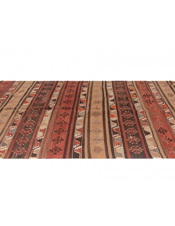 Vintage Turkish Konya Kilim Rug - 5`7