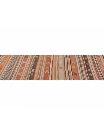Vintage Turkish Kilim Runner Rug - 2`6