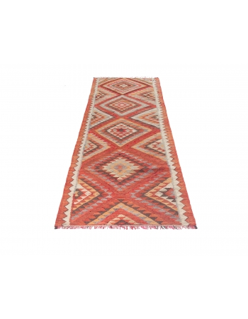 Vintage Decorative Herki Kilim Runner - 2`11