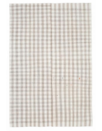 Modern Vintage Turkish Kilim Rug - 6`7" x 10`0"