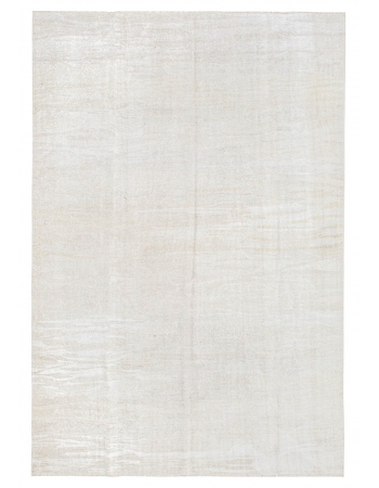 Off White Large Hemp Kilim Rug - 10`2" x 14`1"