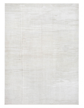 Oversized White Turkish Hemp Kilim Rug - 11`10" x 15`9"