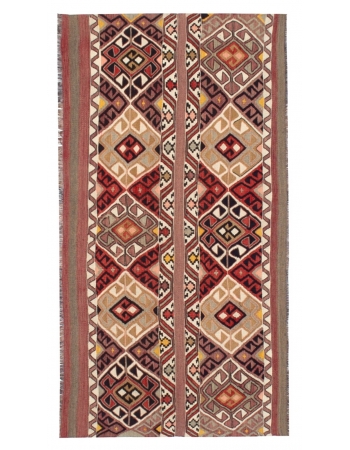 Small Vintage Turkish Kilim Rug - 2`6" x 4`8"