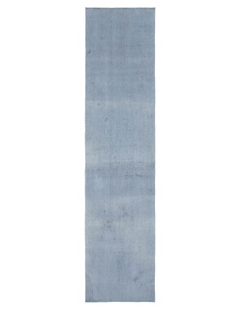 Stone Blue Vintage Kilim Runner - 2`11" x 12`8"