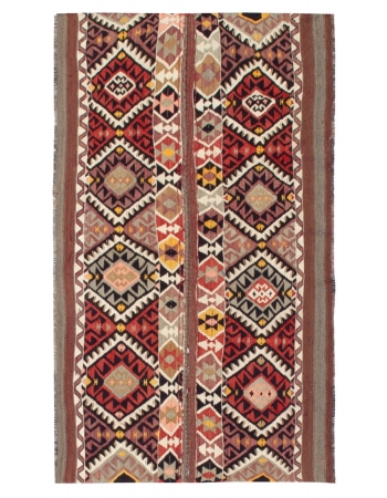 Vintage Small Decorative Kilim Rug - 2`7" x 4`4"