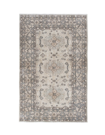 Decorative Vintage Turkish Oushak Rug - 5`1