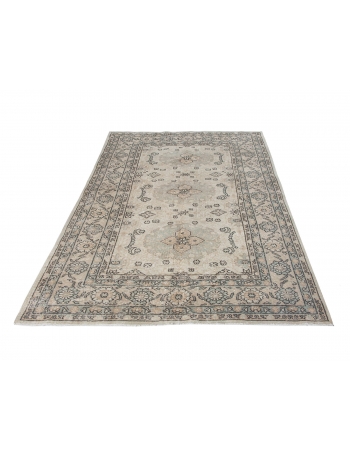 Decorative Vintage Turkish Oushak Rug - 5`1