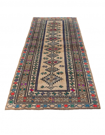 Vintage Decorative Herki Runner - 3`8