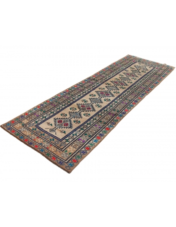 Vintage Decorative Herki Runner - 3`8