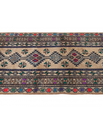 Vintage Decorative Herki Runner - 3`8