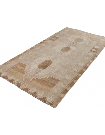 Vintage Washed Out Kars Wool Rug - 5`3